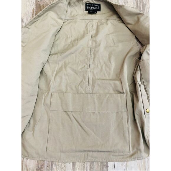 TACT GEAR Tactical Vest Multiple Pockets Khaki Hunting Fishing Hiking  Men’s Med - Picture 4 of 5